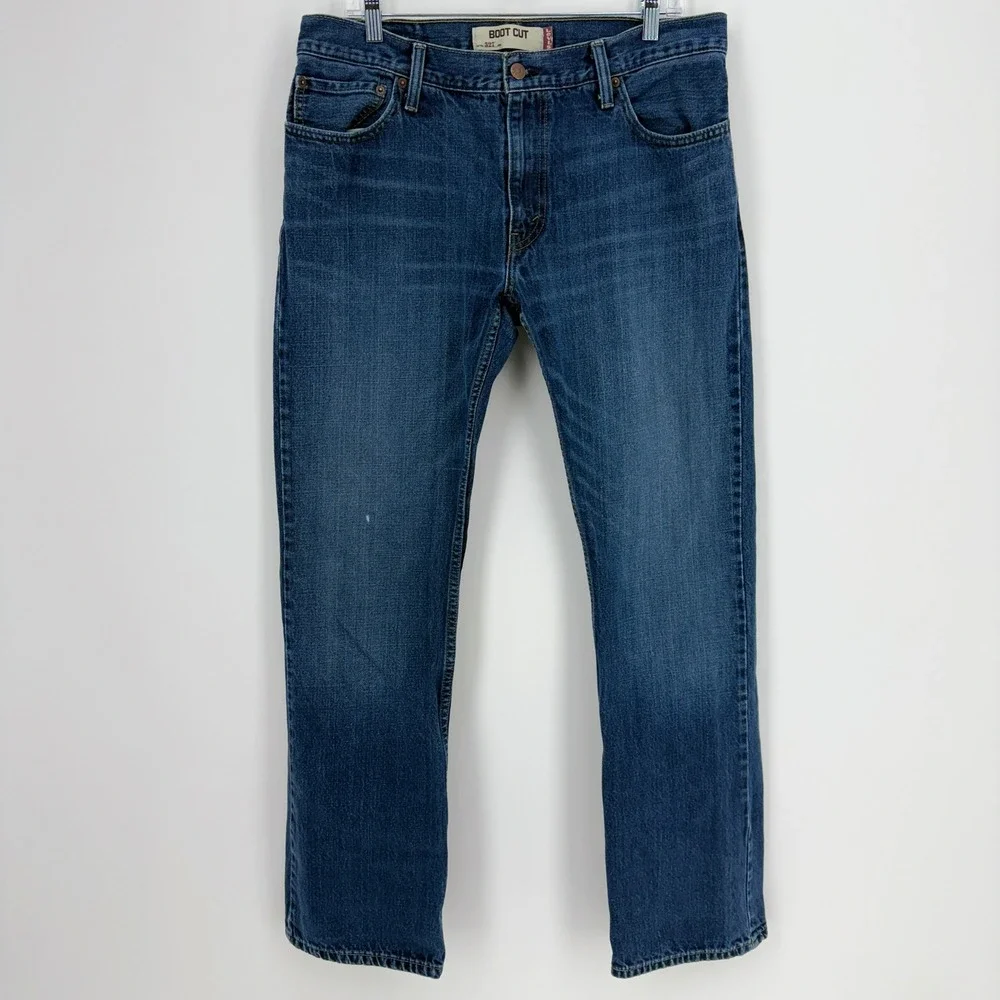 Levi's 527 Mens‎ Jeans Boot Cut Blue Denim 36x34
